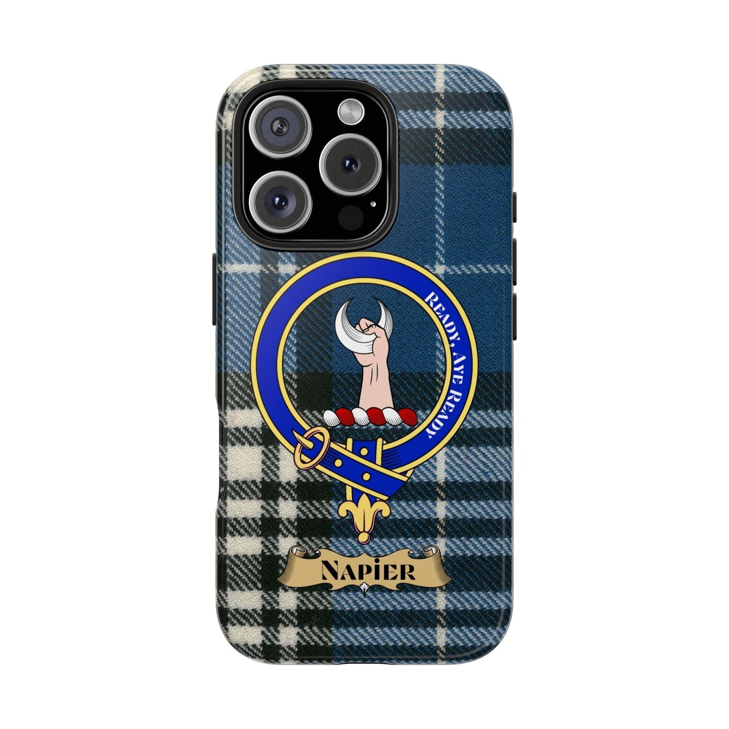 Napier Clan Scottish Tartan Cell Phone Case - Celtic Ancestry Gifts