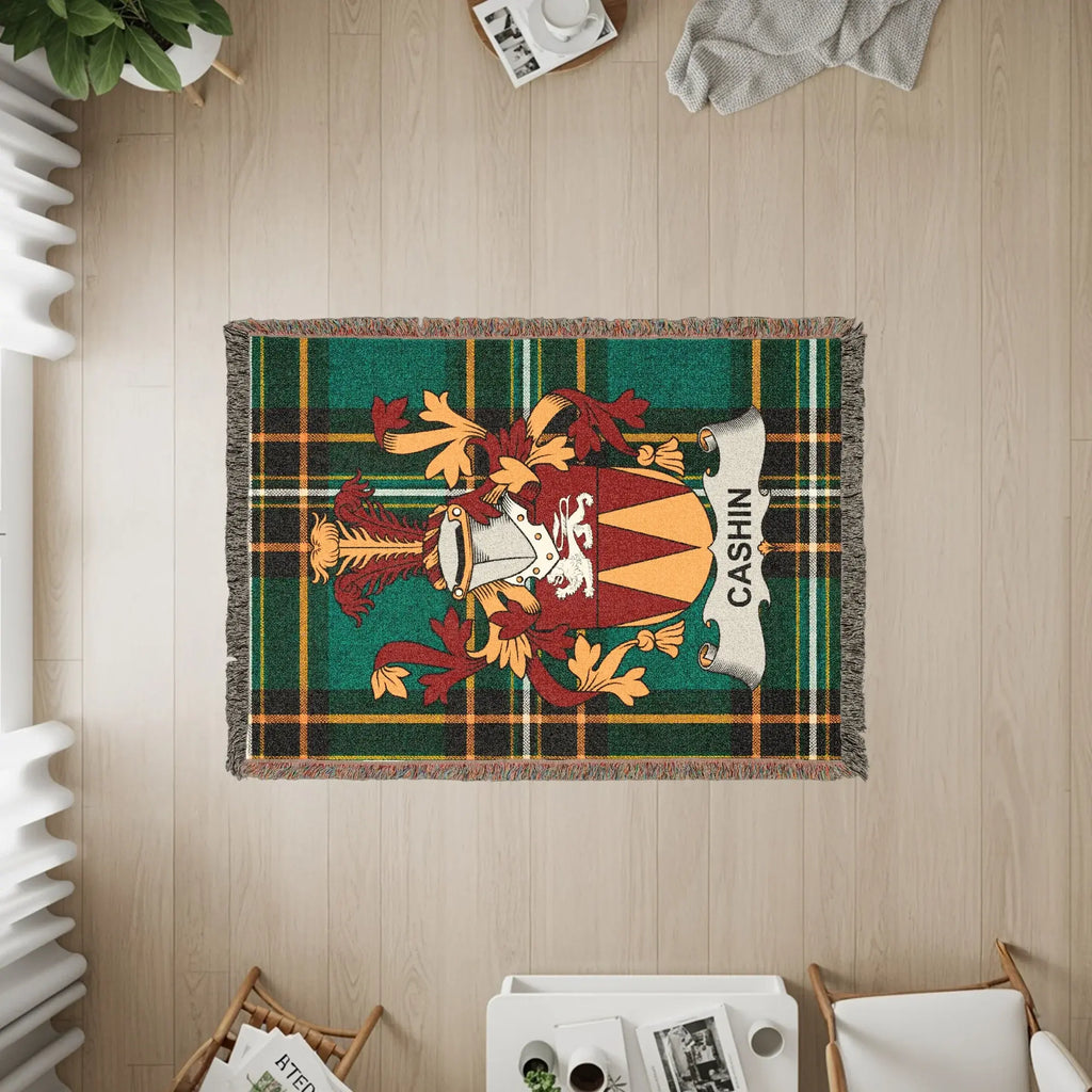 Cashin Clan Crest Plaid Pattern Heirloom Throw product type