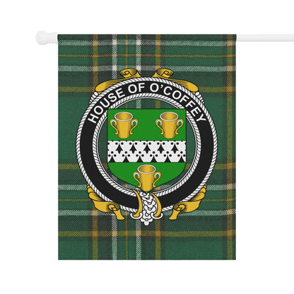 House of O'Coffey Crest Tartan Flag product