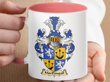 MacDougall Clan Family Crest Emblem Accent Coffee Mug - Living Stone Gifts