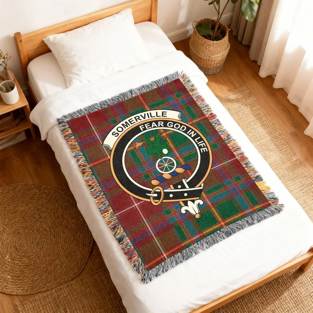 Somerville Fear God In Life Plaid Woven Blanket Product