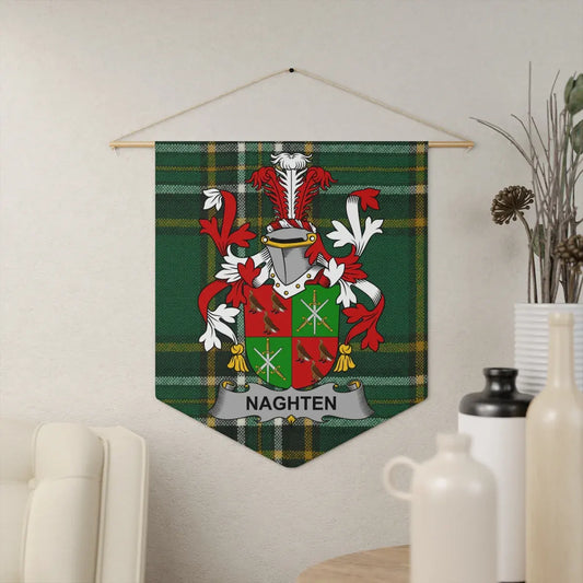 Naghten Family Crest Scottish Tartan Wall Banner product