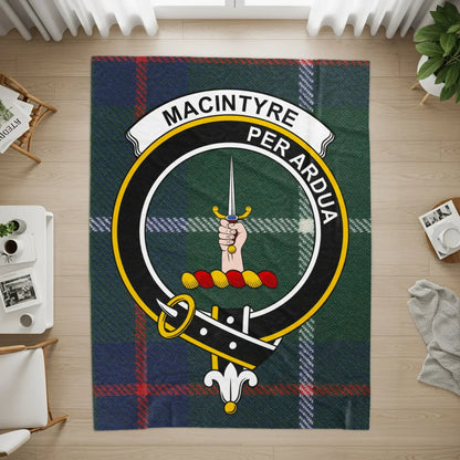 Macintyre Per Ardua Clan Plaid Emblem Rug product