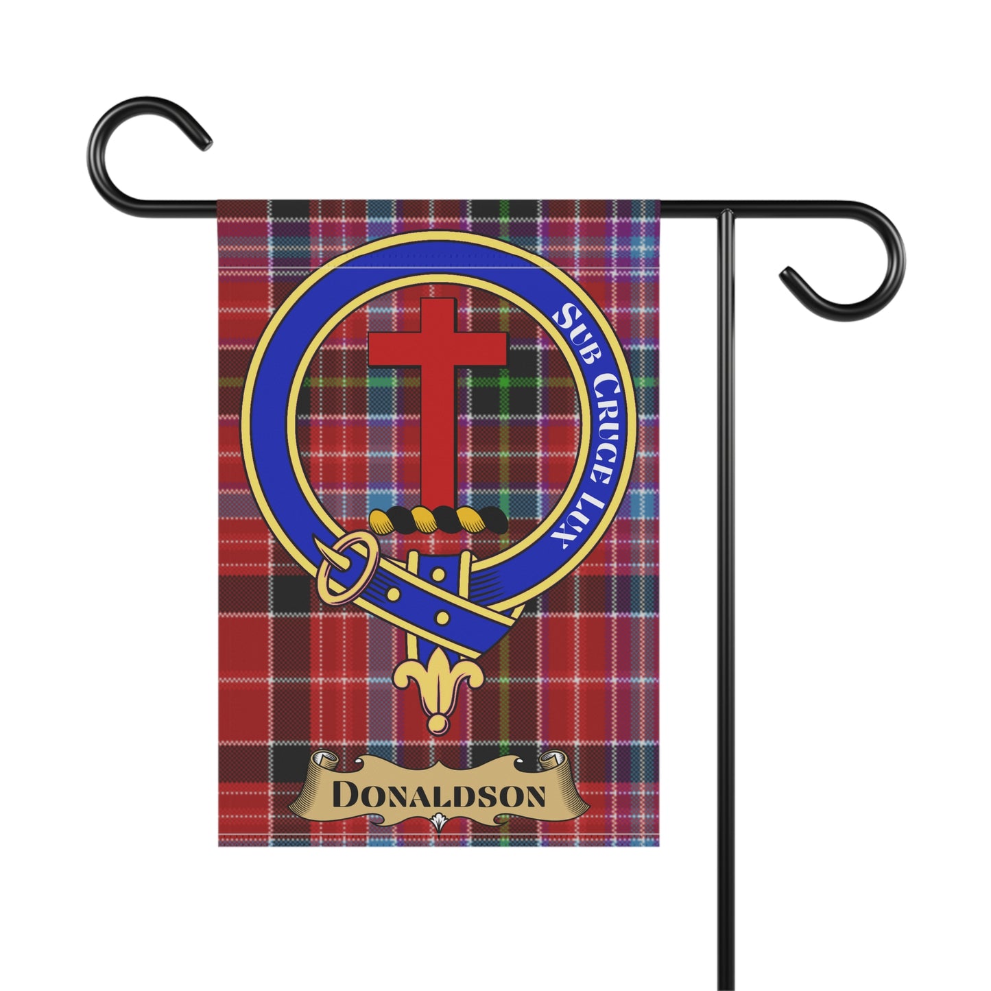 Donaldson Clan Scottish Tartan Crest Garden Flag