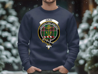 Anchor Fast Anchor Gray Shield Design Sweatshirt product