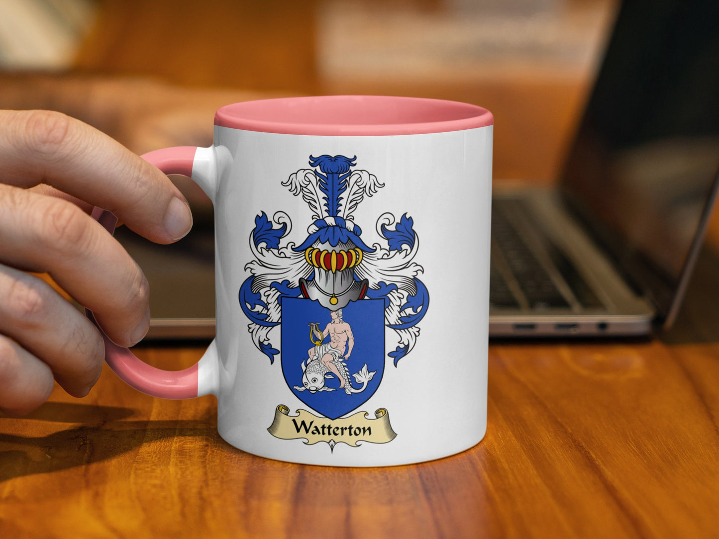 Clan Watteron Scottish Coat of Arms Mug - Living Stone Gifts