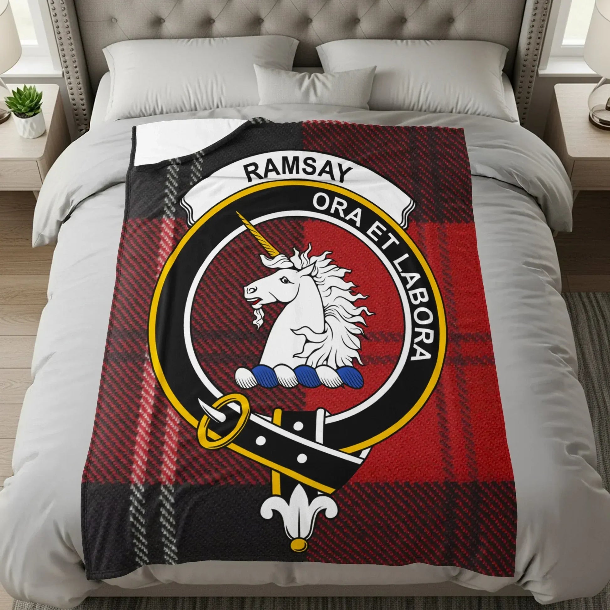 Ramsay Ora Et Labora Unicorn Emblem Bedding product