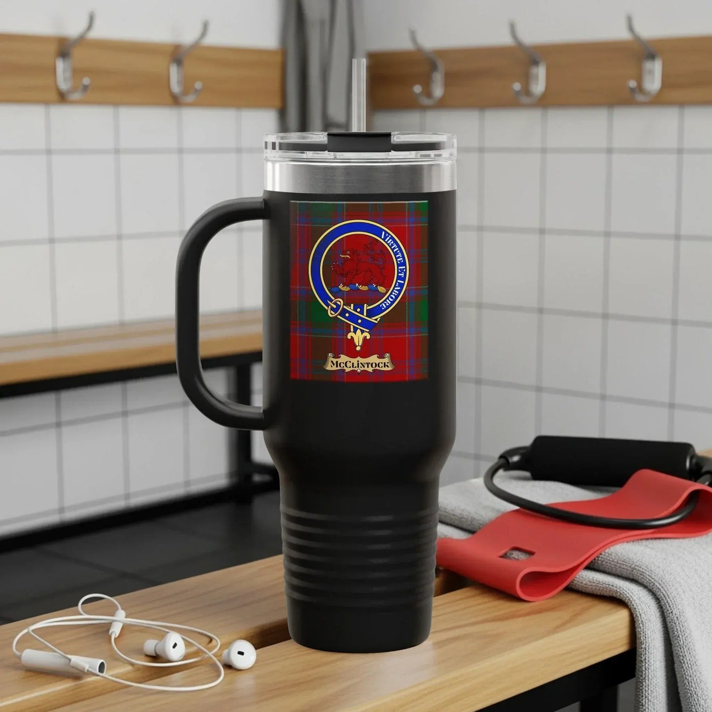 Scottish Clan Badge Tartan Travel Mug Product