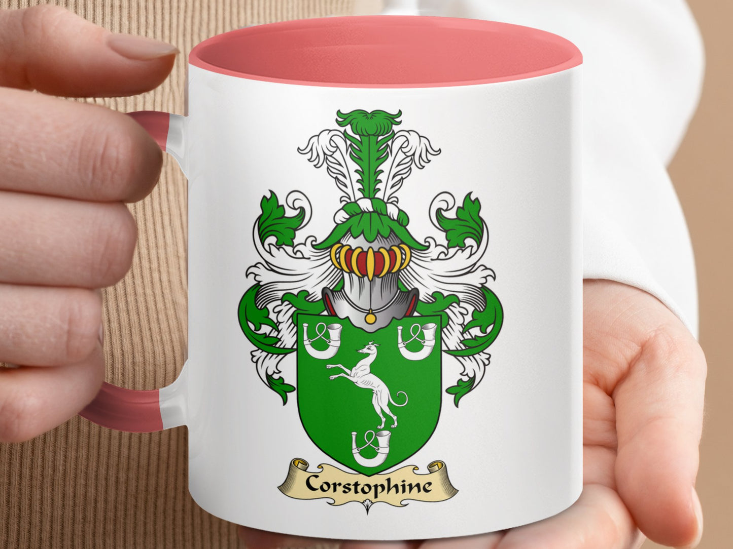 Clan Corstophine Scottish Clan Accent Coffee Mug - Living Stone Gifts