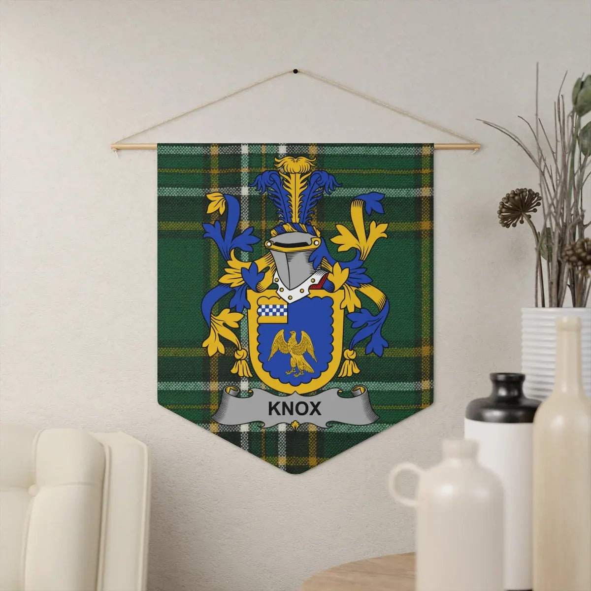 Knox Family Coat of Arms Wall Hanging Decor product