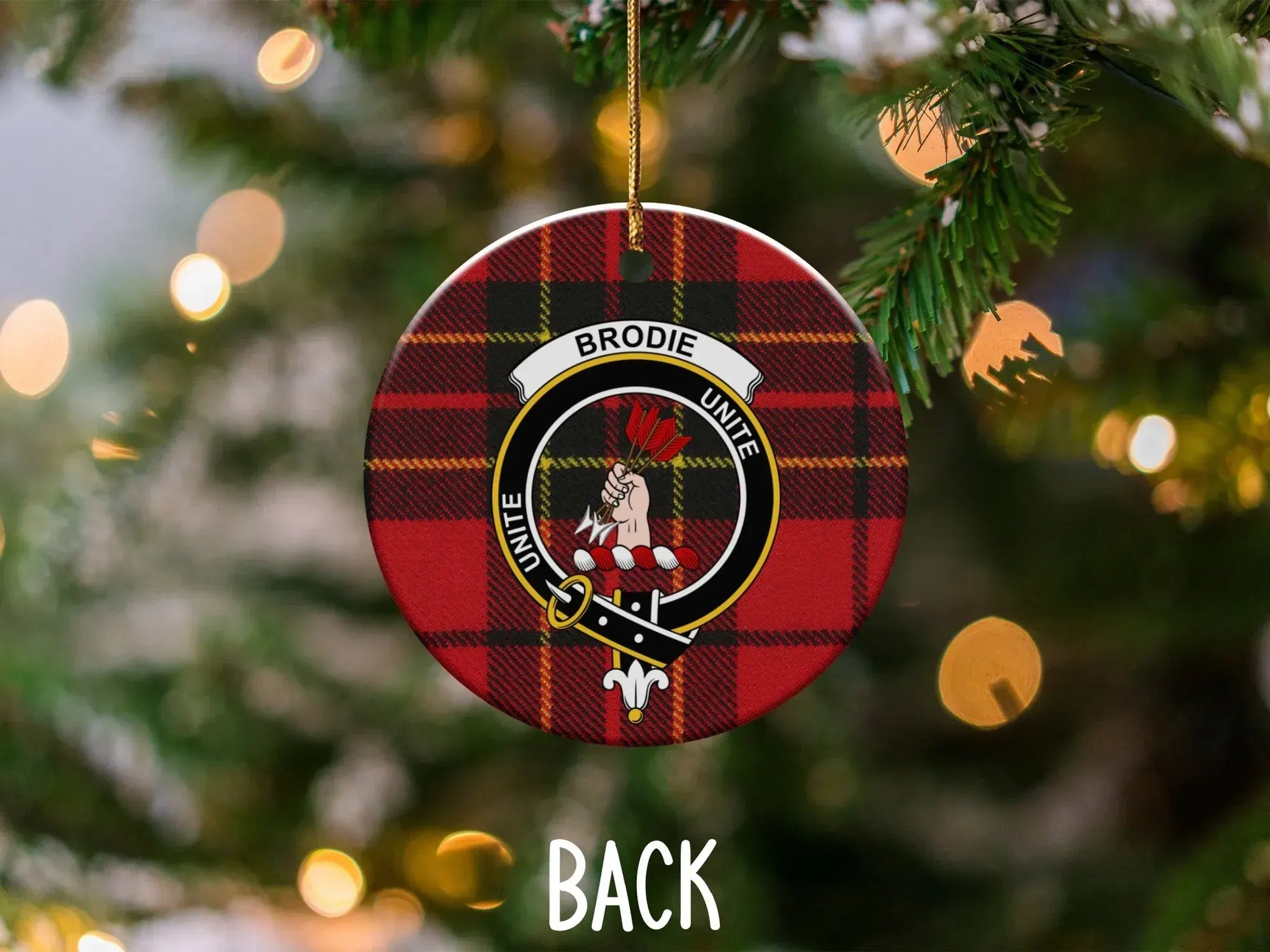 Scottish Clan Brodie Unite Tartan Decoration product