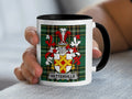 Netterville Irish Heritage Accent Mug with black handle and family crest