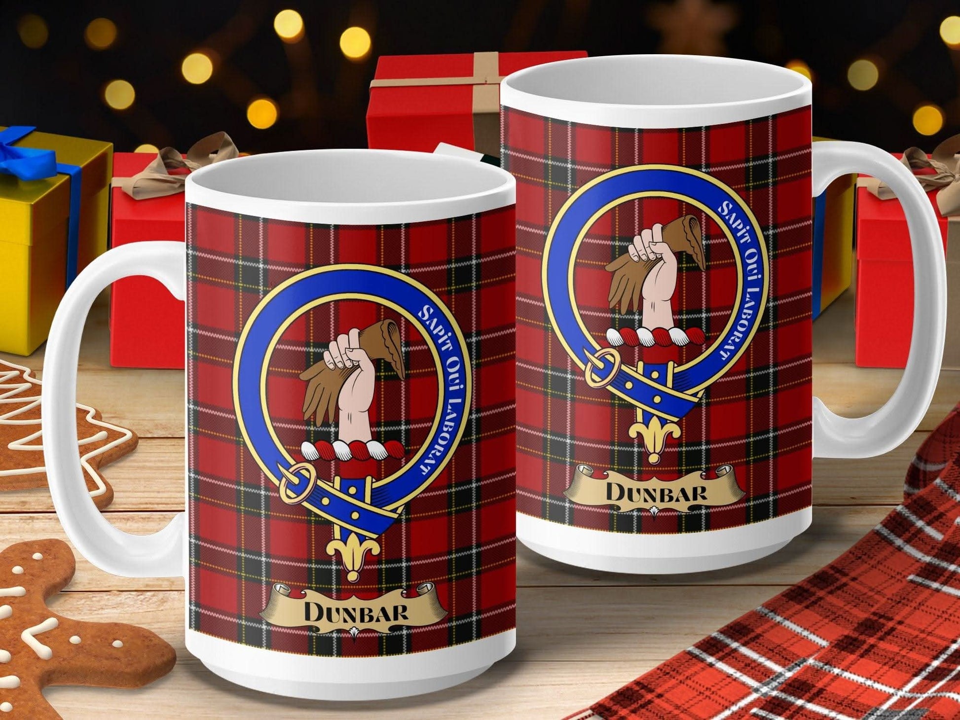 Dunbar Clan Tartan Crest Coffee Mug product