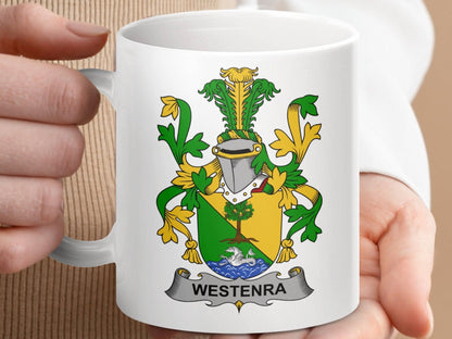 Westenra Family Crest Mug - Celtic Ancestry Gifts
