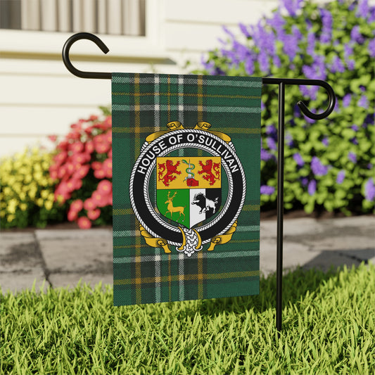 House of O'Sullivan Garden Flag with Family Crest