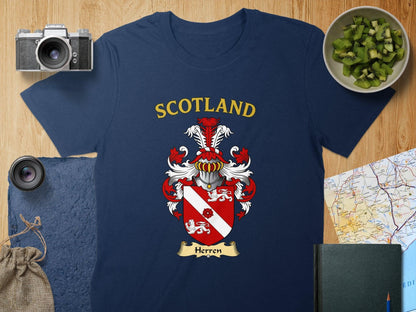 Scotland Herren Graphic Crest Design T-Shirt product