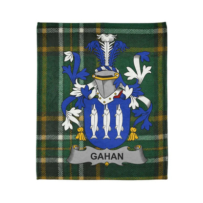 Gahan Family Crest Printed Plaid Blanket product
