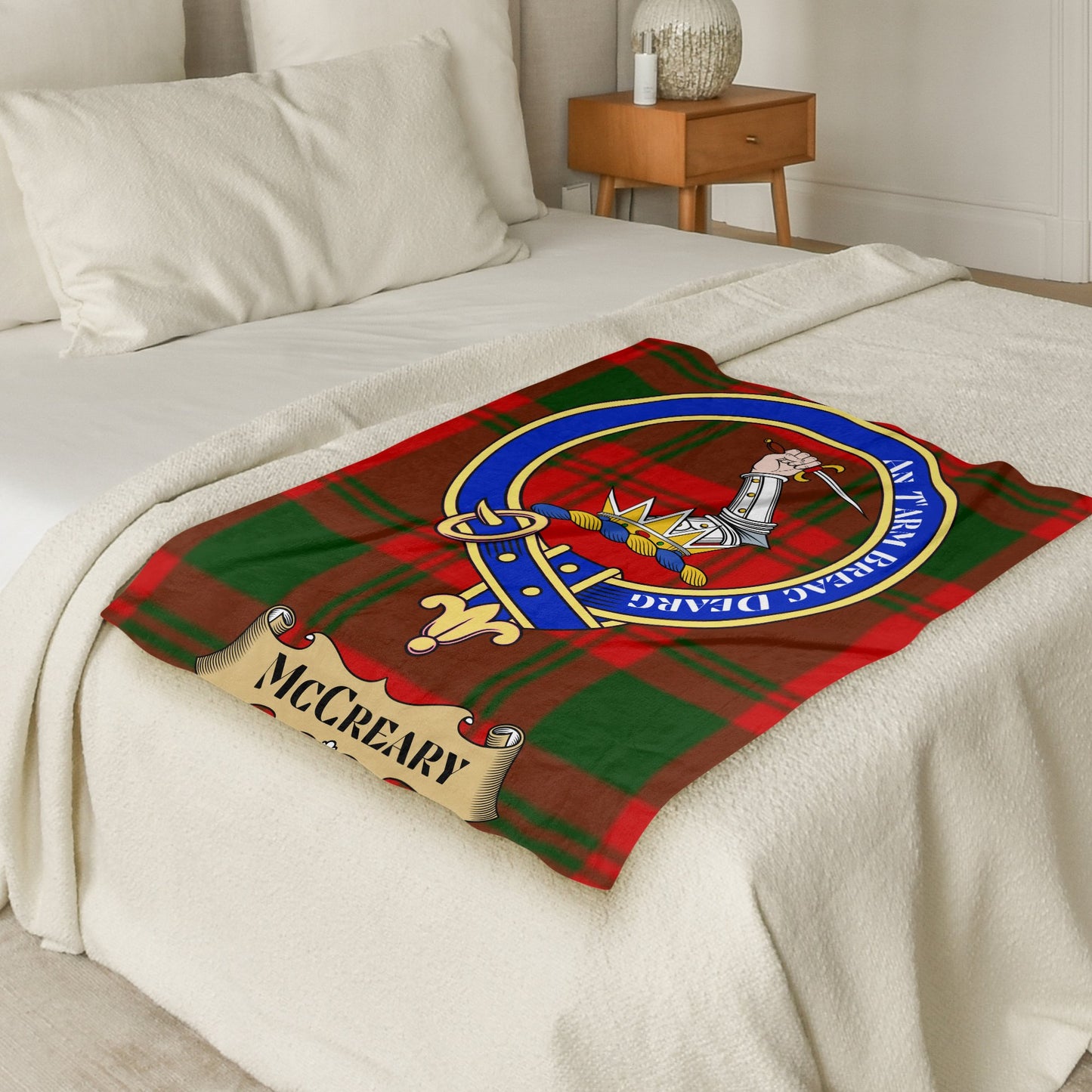 Scottish Clan McCreary Tartan Throw Blanket - Living Stone Gifts