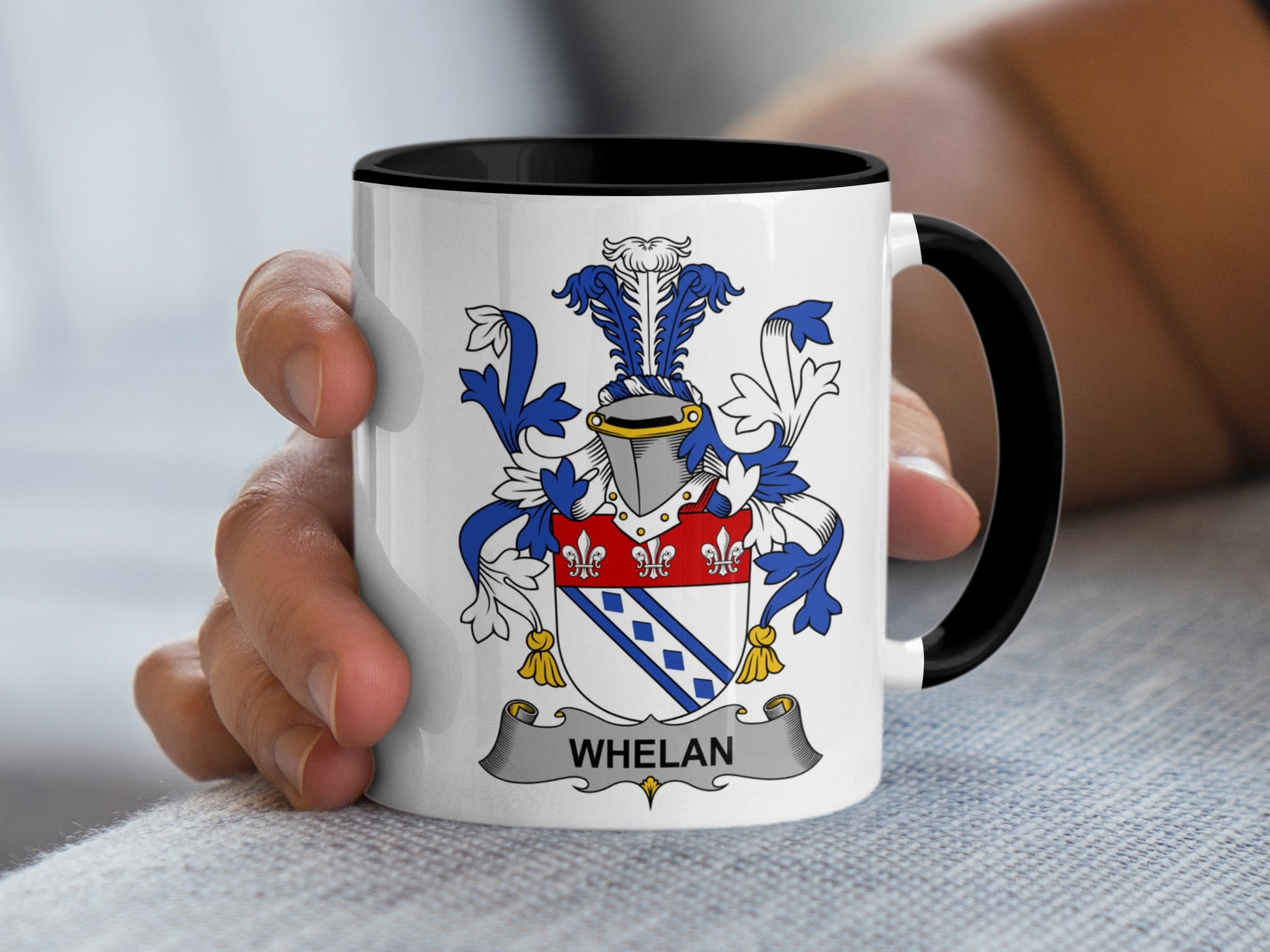 Whelan Surname Irish Coat of Arms Decorative Mug - Living Stone Gifts