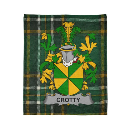 Crotty Family Crest Tartan Blanket product