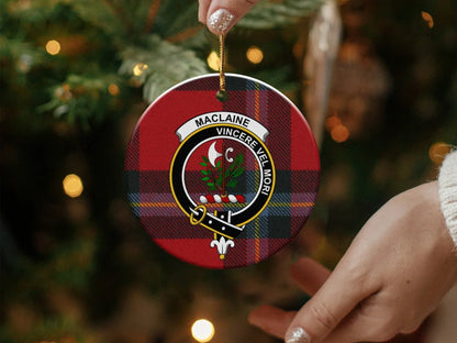 Scottish Clan Maclaine Crest Christmas Ornament product