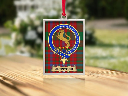 McIntosh Crest Tartan Touch Not Emblem Display product