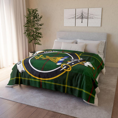 Galloway Clan Tartan Blanket – Scottish Crest Throw