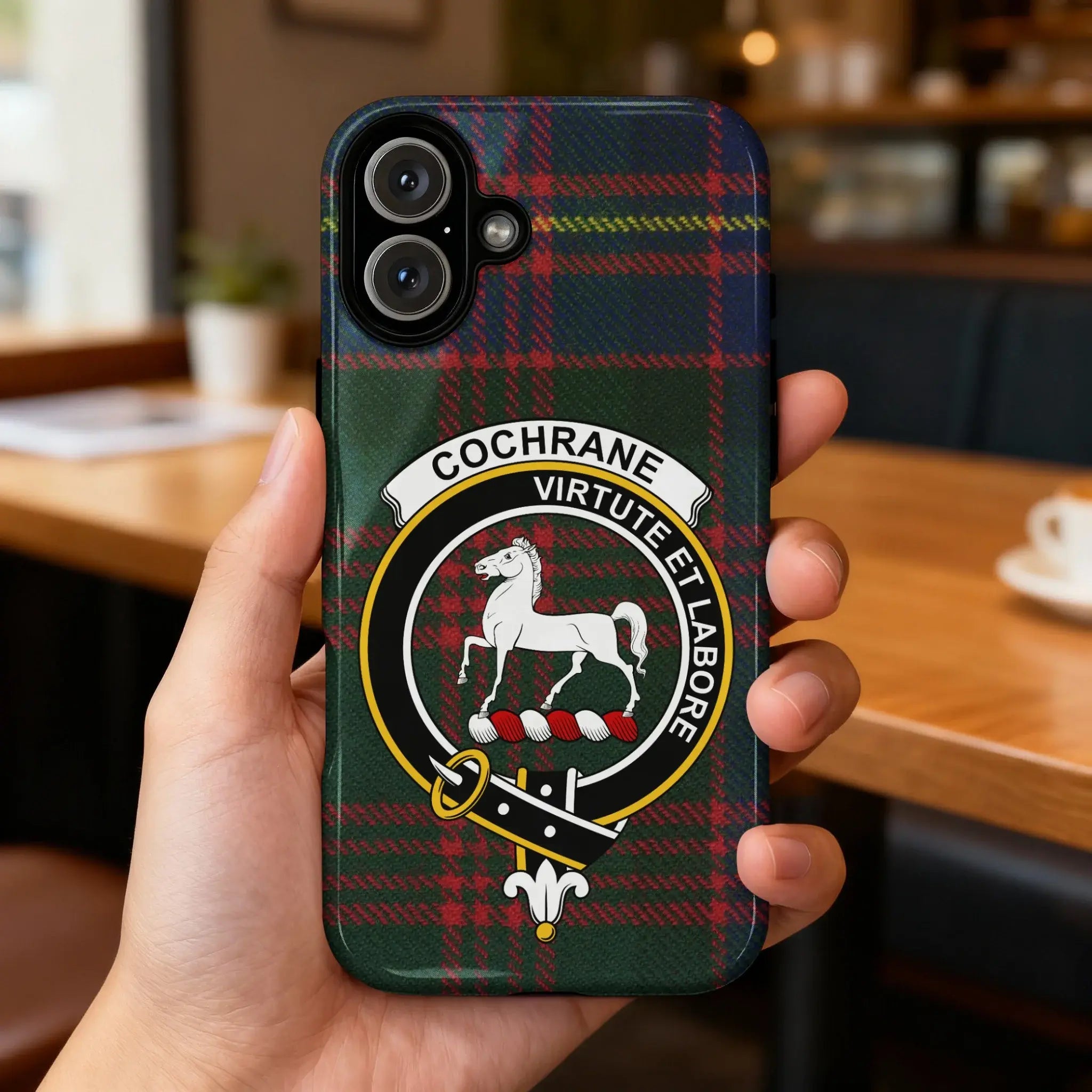 Cochrane Virtute et Labore Tartan Phone Case
