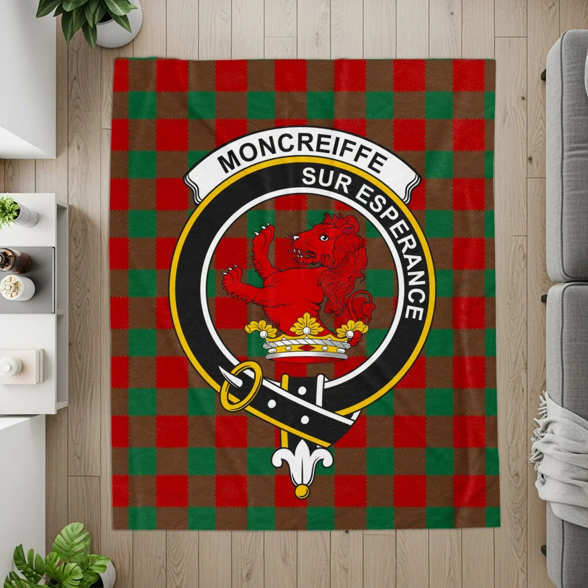 Moncreiffe Sur Esperance Red Green Plaid Rug product