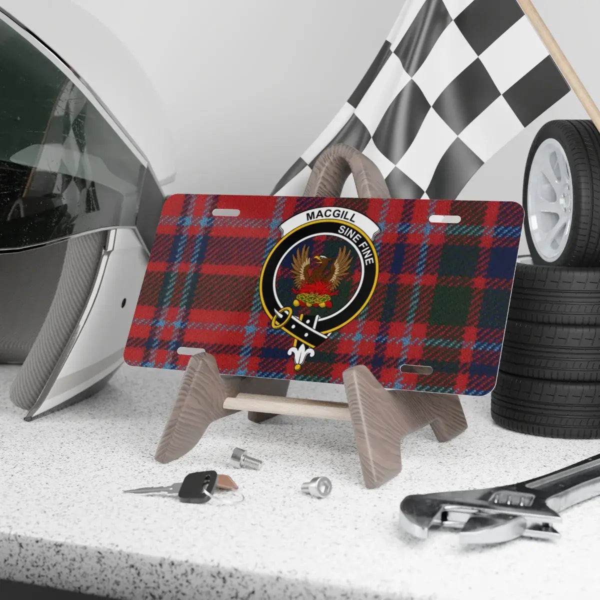 MacGill Scottish Clan Tartan License Plate product
