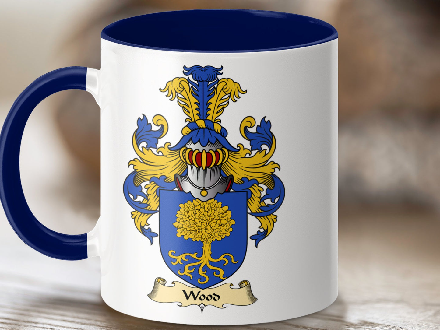 Clan Wood Scottish Coat of Arms Mug - Living Stone Gifts