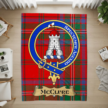 Spectemur Agendo McClure Clan Tartan Rug product