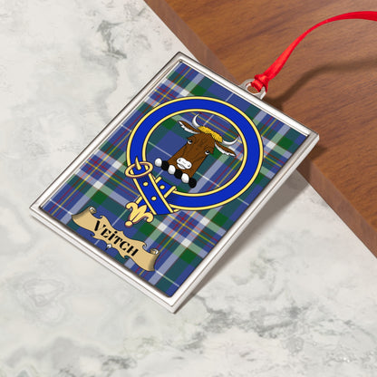 Veitch Tartan Plaque with Highland Cow Emblem product type