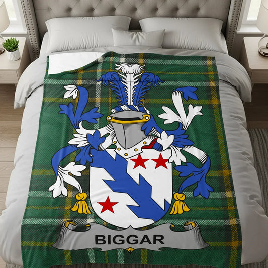 Scottish Clan Biggar Tartan Blanket product type