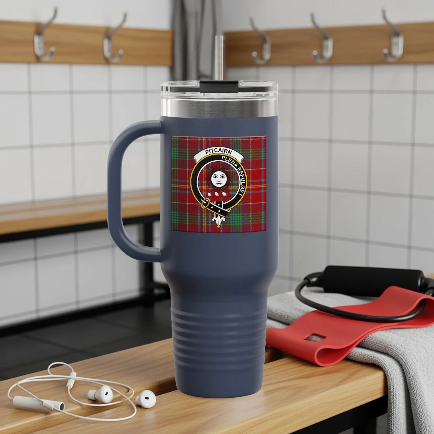 Pitcairn Island Biker Design Insulated Mug product