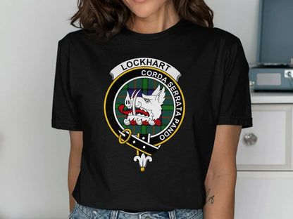 Lockhart Family Crest Tartan Clan Badge product type