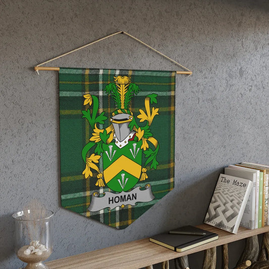 Homan Family Crest Tartan Decor Wall Hanging product type