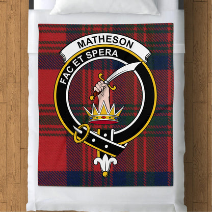 Scottish Clan Matheson Tartan Throw Blanket - Living Stone Gifts