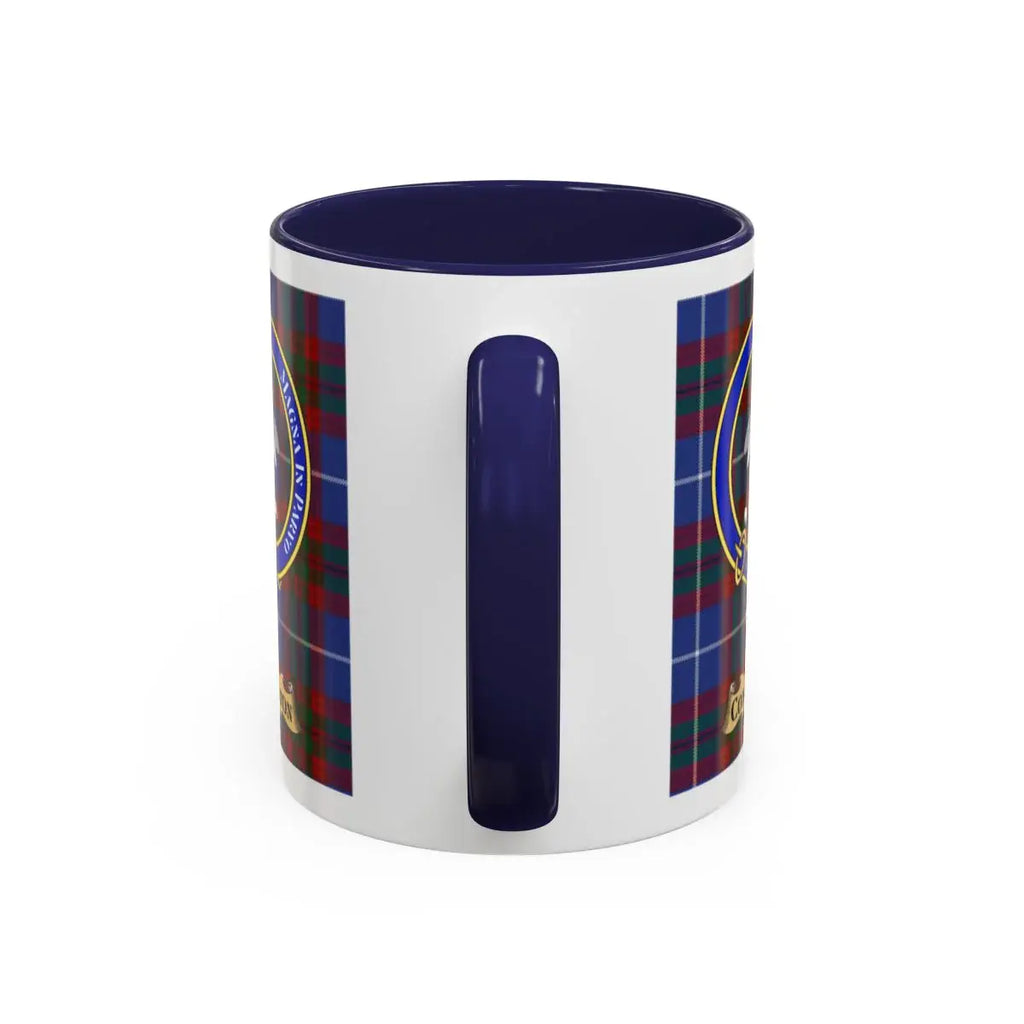 Congalton clan crest mug shown in 11 oz and 15 oz sizes