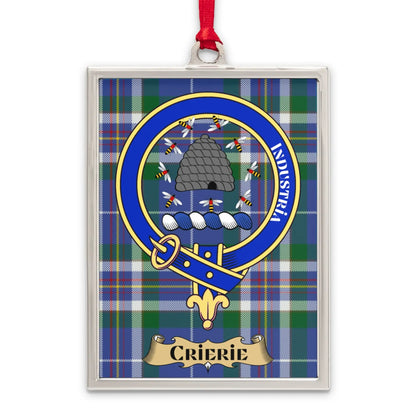 Clan Crest Tartan Pattern Crierie Ornament product