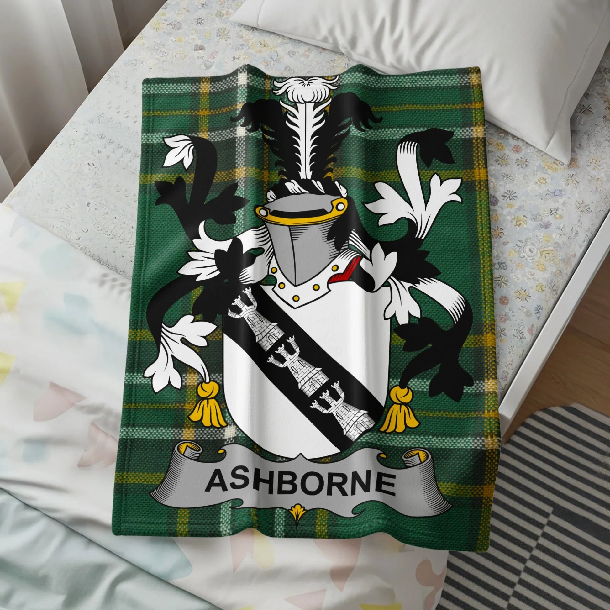 Personalized Ashborne Family Crest Blanket product