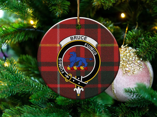 Bruce Clan Tartan Christmas Ornament product