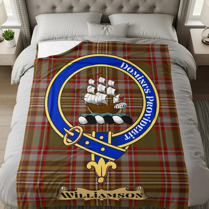 Personalized Family Crest Plaid Blanket product