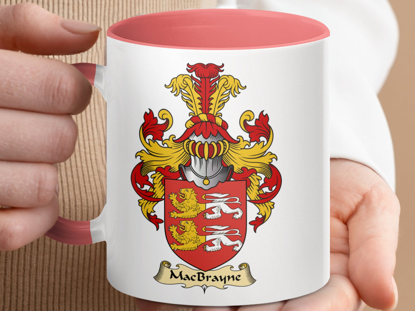 MacBrayne Scottish Coat of Arms Emblem Accent Mug - Living Stone Gifts