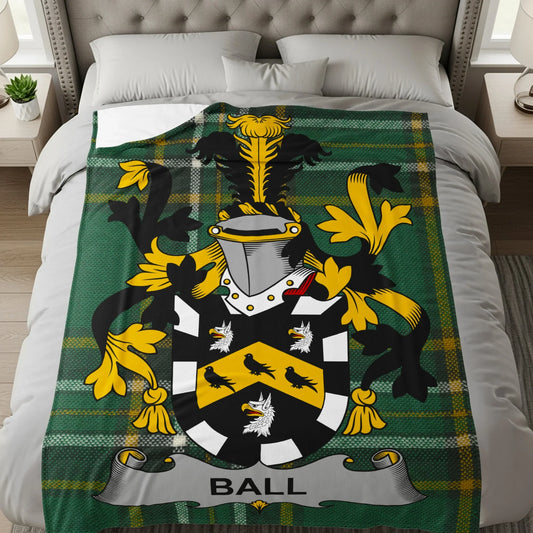 Personalized Family Crest Emblem Cozy Blanket product