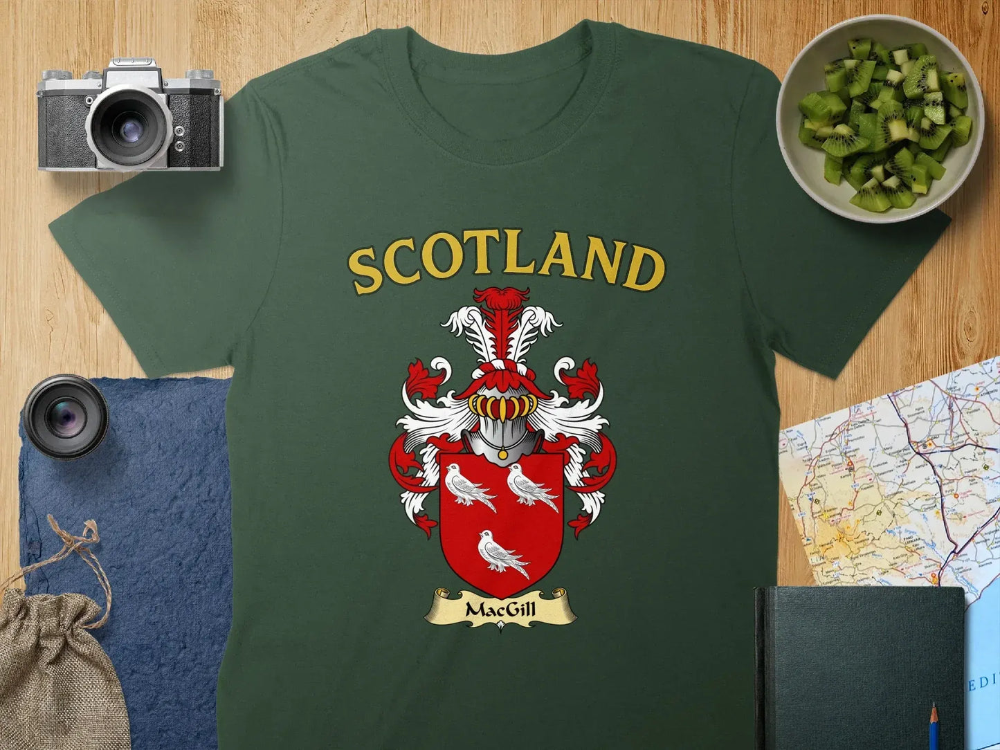 Scotland MacGill Family Crest Green T-Shirt product