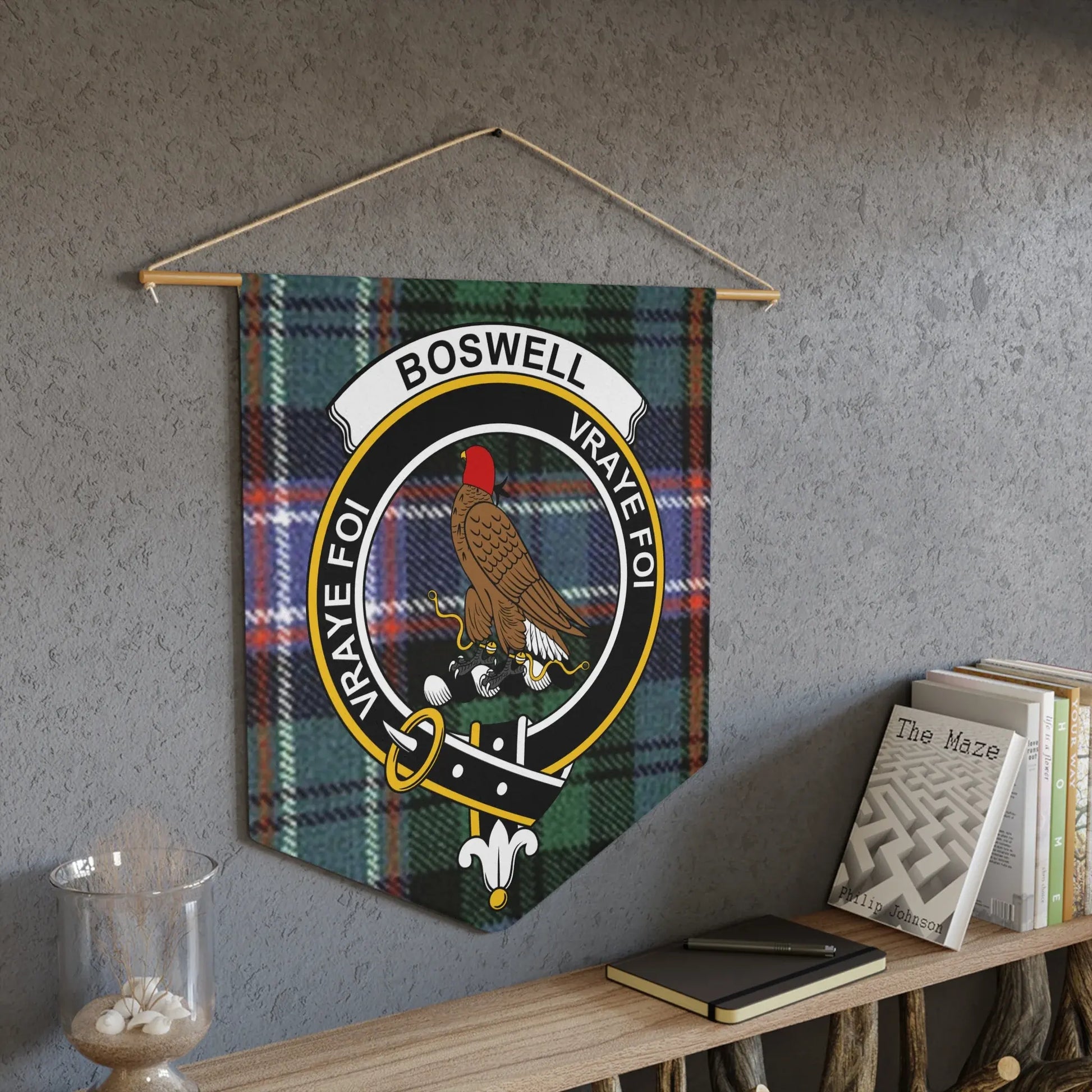BOSWELL VRAIE FOI Tartan Plaid Clans Crest Wall product