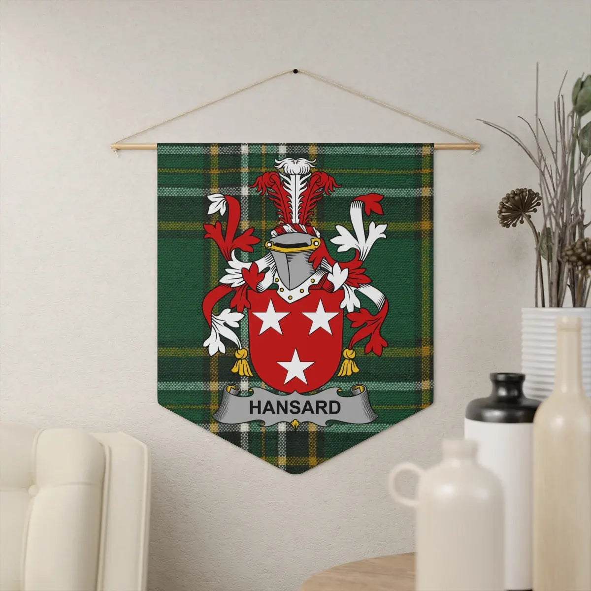 Custom Hansard Family Crest Wall Hanging product