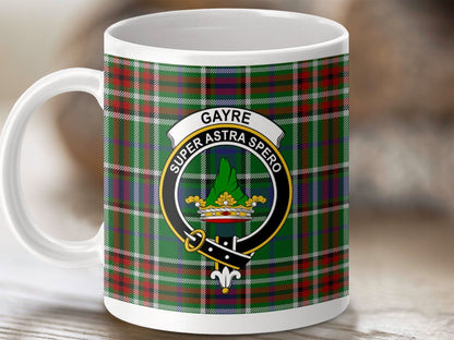 Gayre Super Astra Spero Tartan Clan Crest Mug product