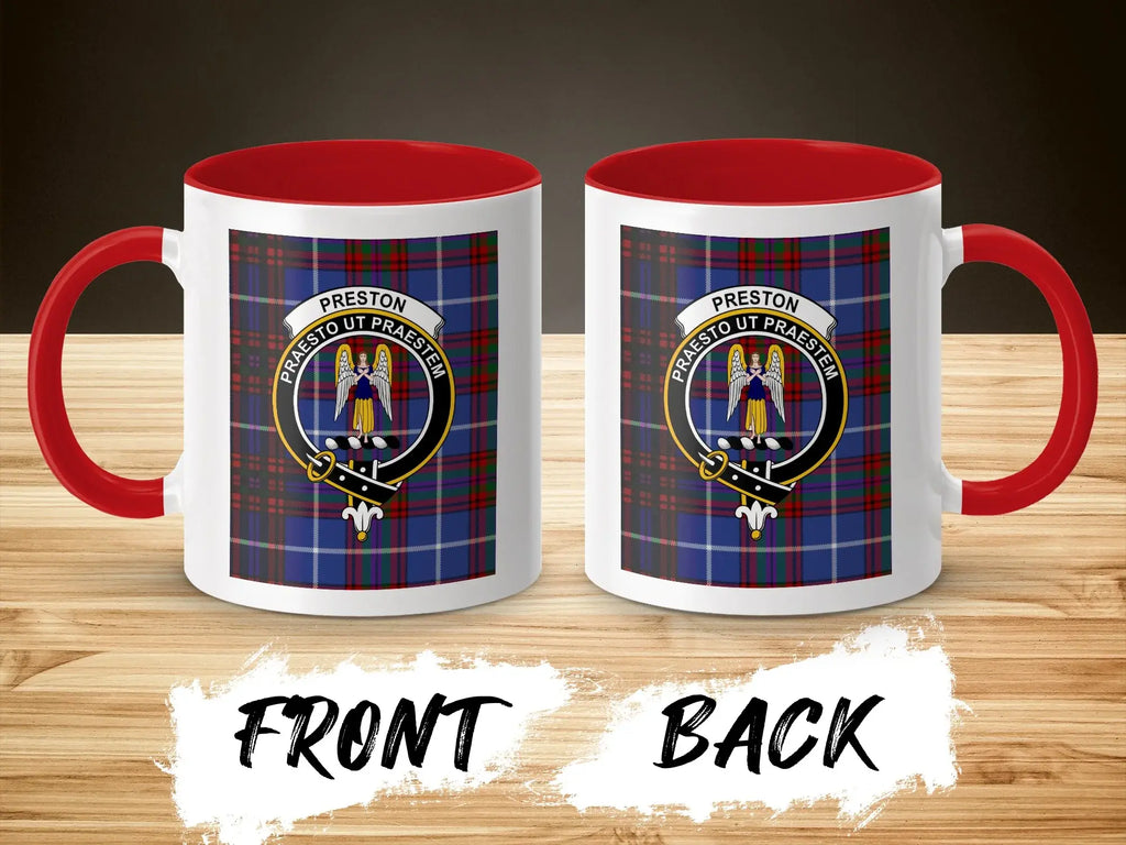 Preston Praesto Ut Praestem Plaid Crest Mug